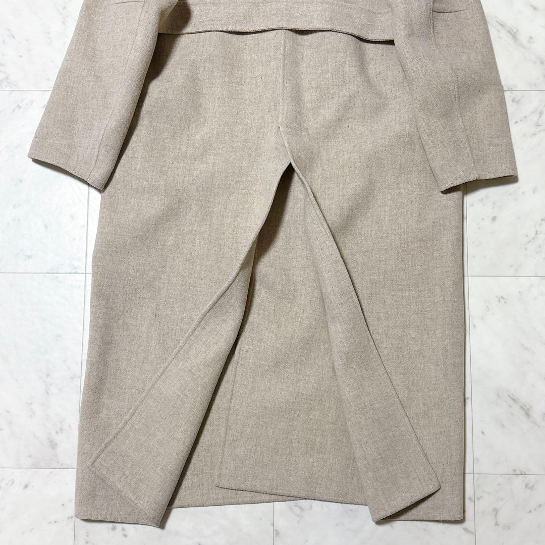 美品 スタニングルアー テーラーリバーコート ロング丈 ゆったり ベルト ガウン