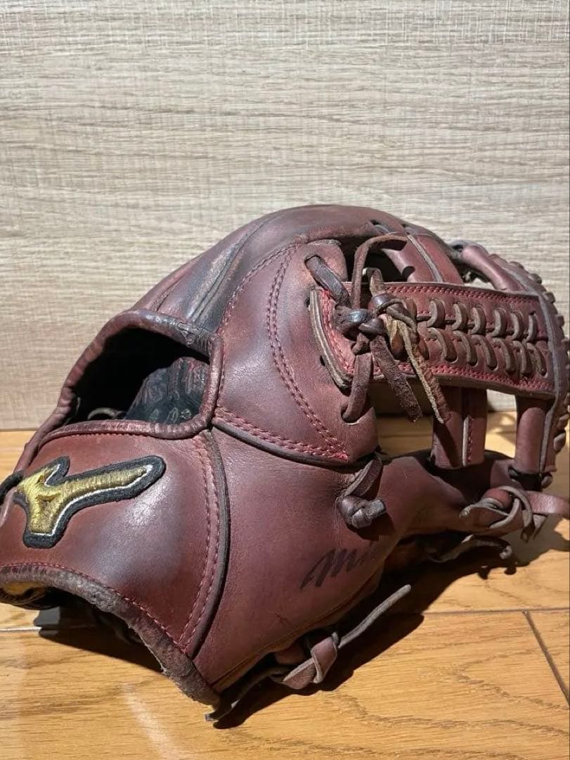 ミズノプロ 硬式 内野手 プラムブラウン