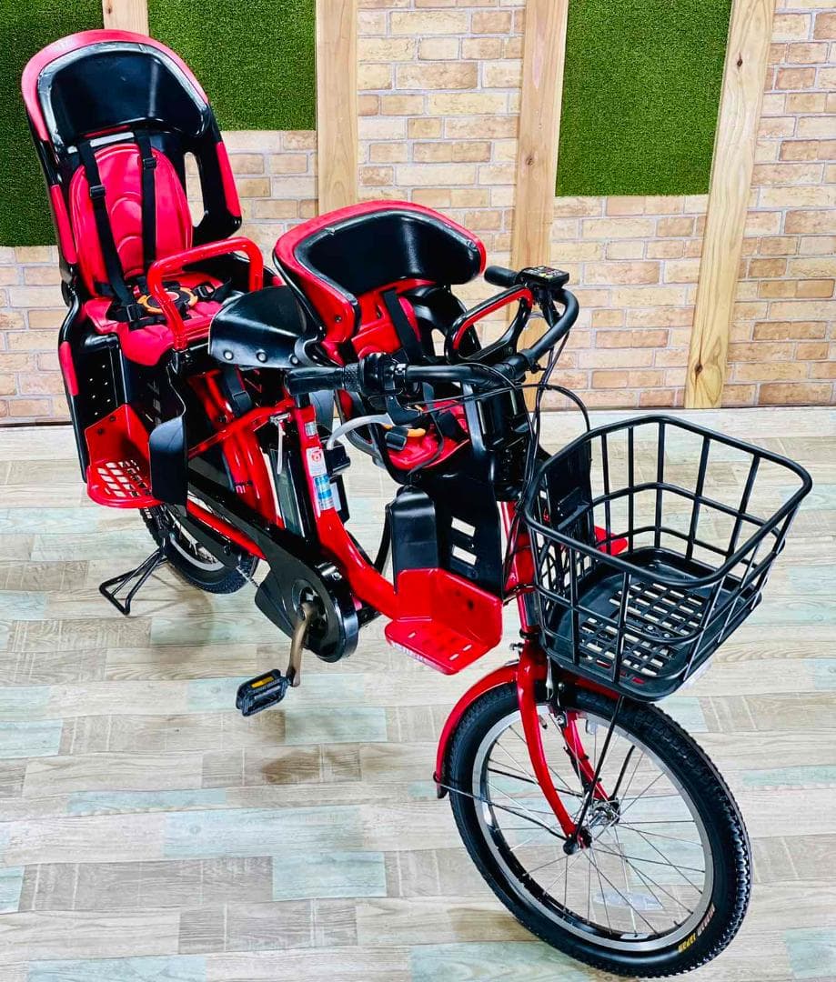 愛知静岡配送　ヤマハ最高級バビー　12AH 子供乗せ電動アシスト自転車H1326