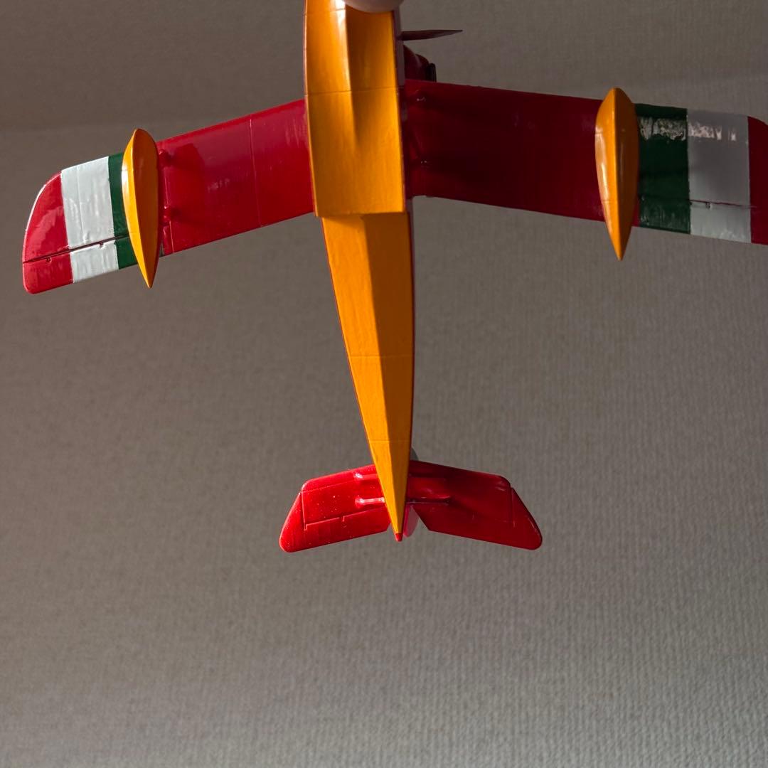 Savoia 1/48 ジブリ 紅の豚 サボイア プラモデル 自作 筆塗り