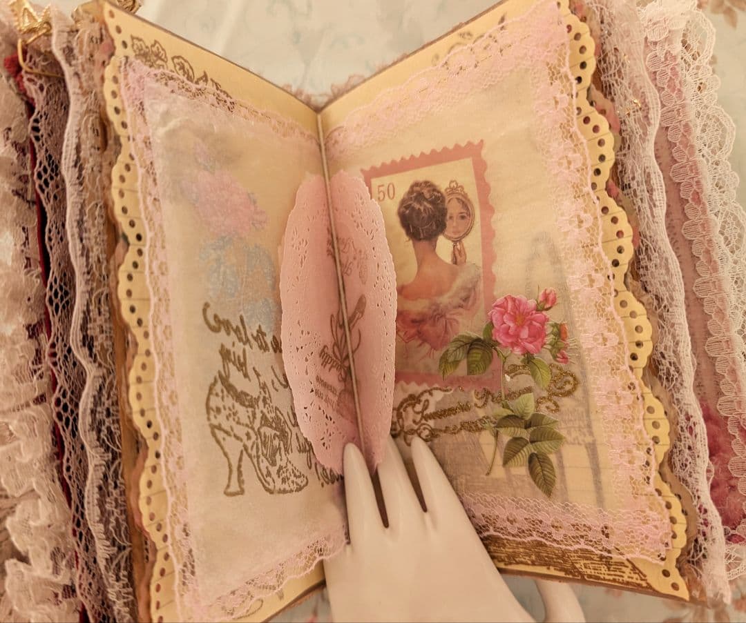 薔薇とレースのビクトリアンスィートジャンクジャーナル*Infinity*