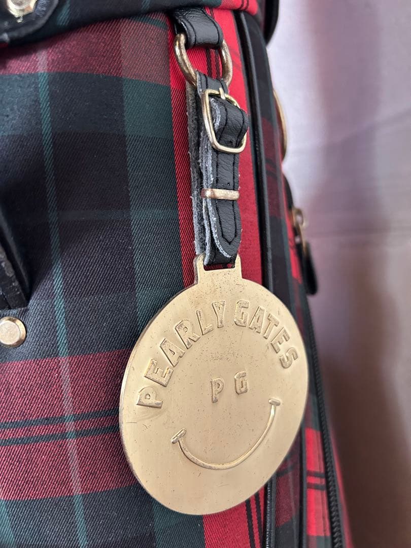 **年末値下げ中**PEARLY GATES キャディバッグ 赤黒チェック