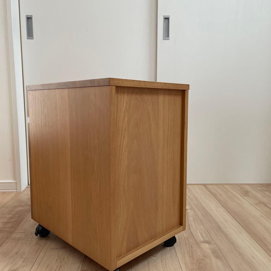 無印良品 木製デスクキャビネット　タモ材