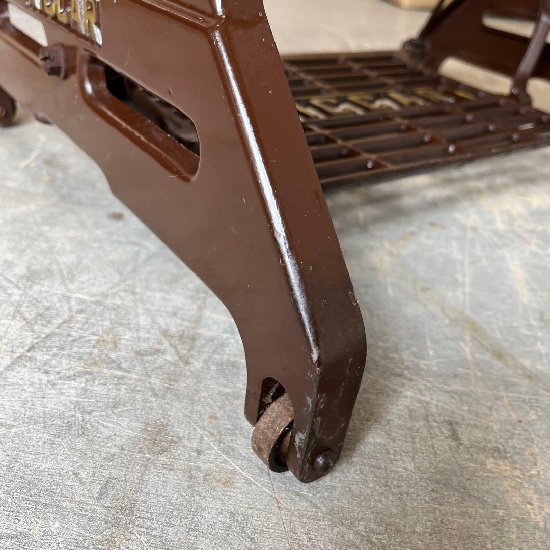 アンティーク ミシン脚 リメイク テーブル 欅 古材 一枚板 レトロ z590