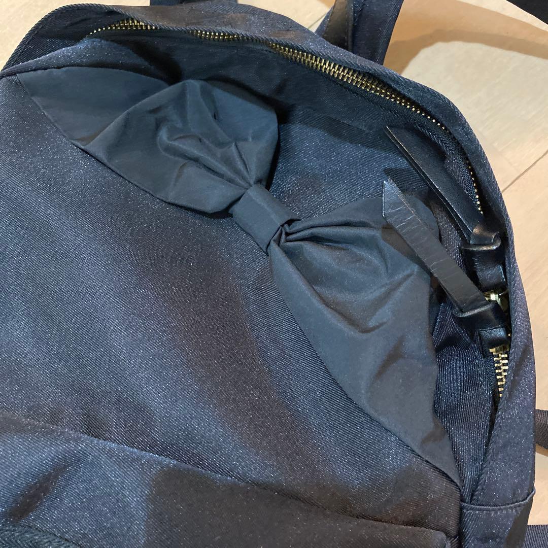 極美品　未使用品　ランバンオンブルー リュック バックパック　リボン