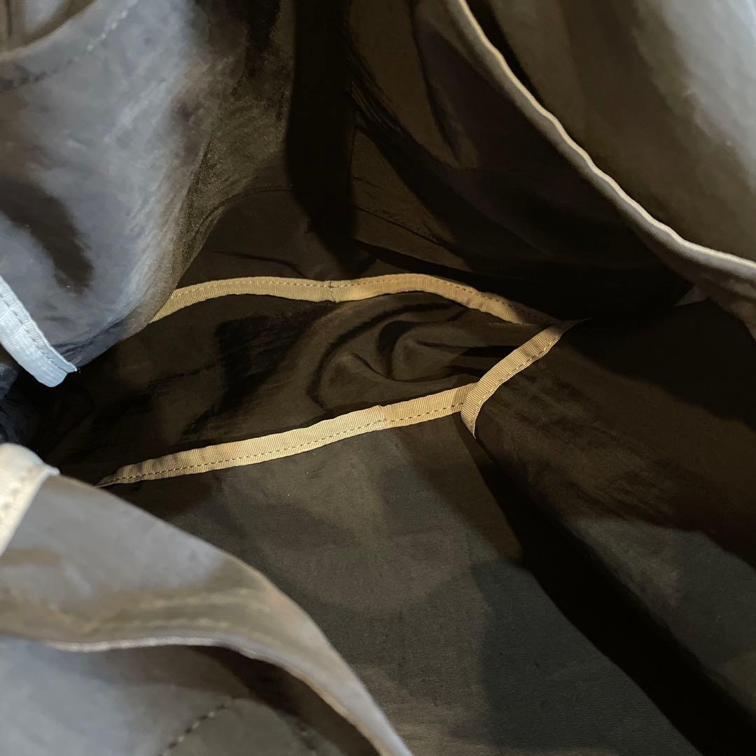 OUR レザー持ち手の2WAYリュック ブラック