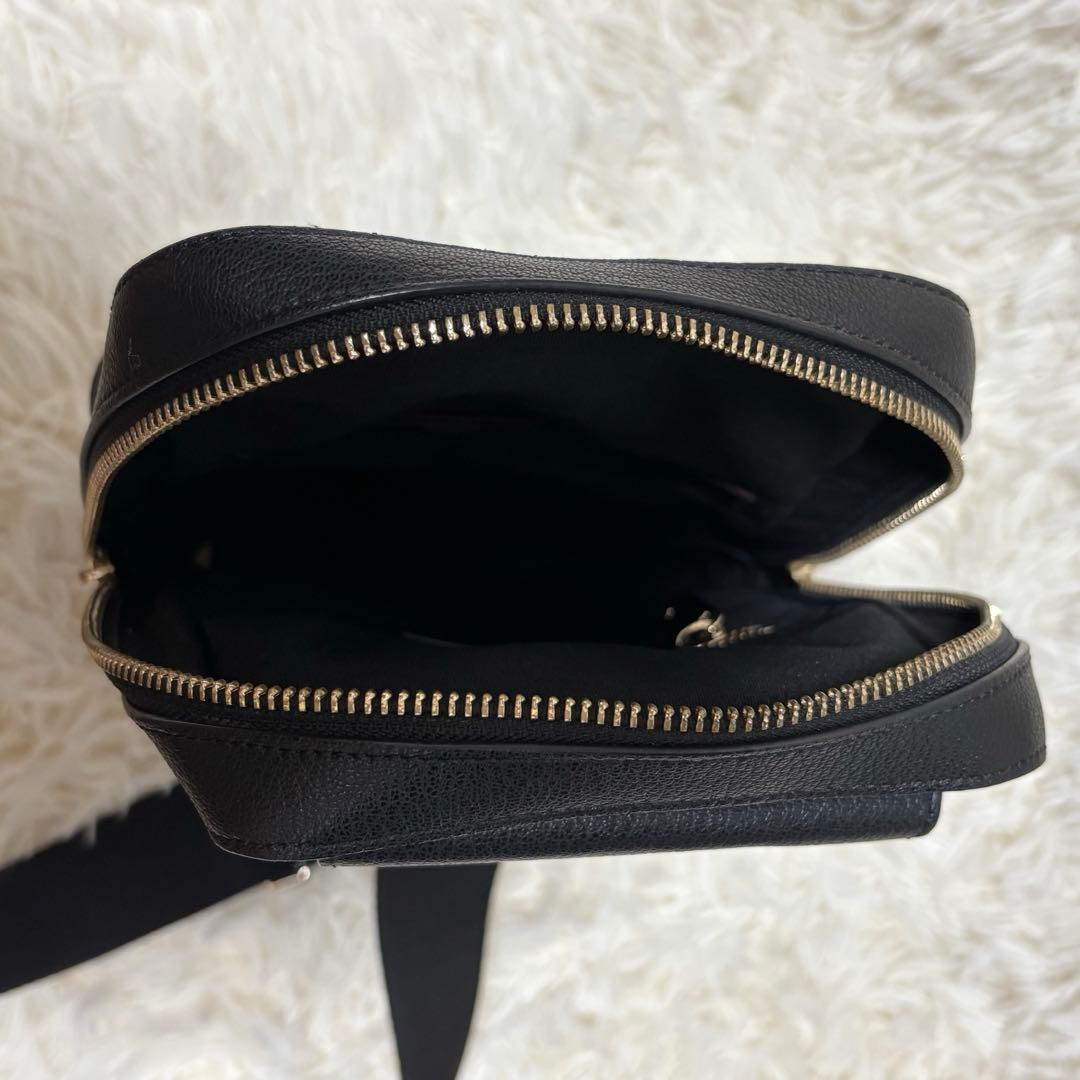 ポールスミス ボディバッグ ブラック 黒 レザー シグネチャー