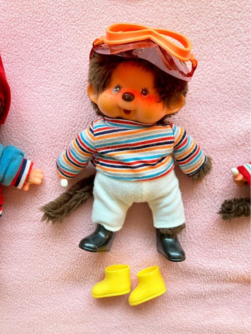 当時物昭和レトロセキグチ大きなモンチッチストライプセーター