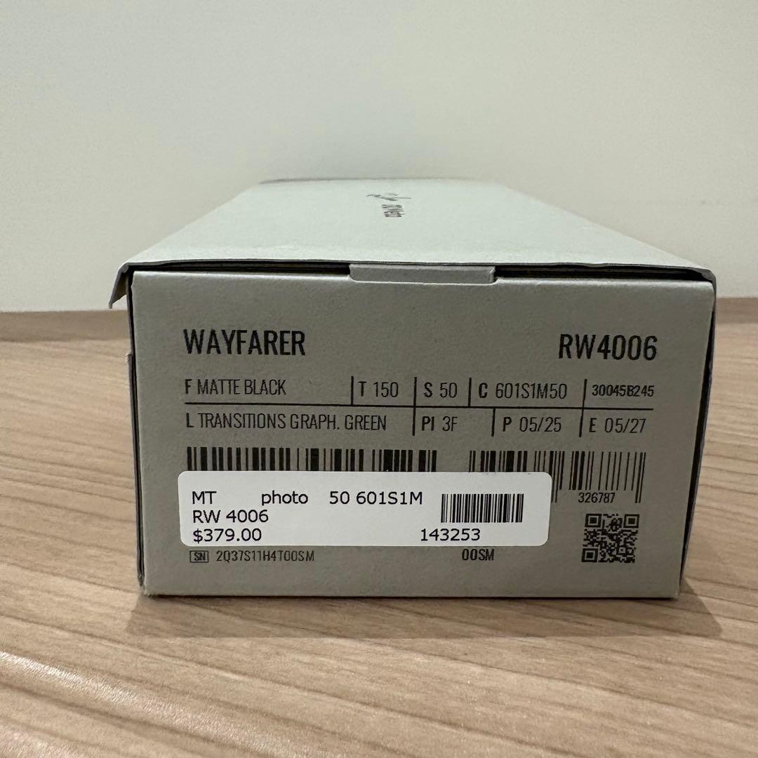 レイバンメタ　Ray-Ban WAYFARER RW4006 マットブラック