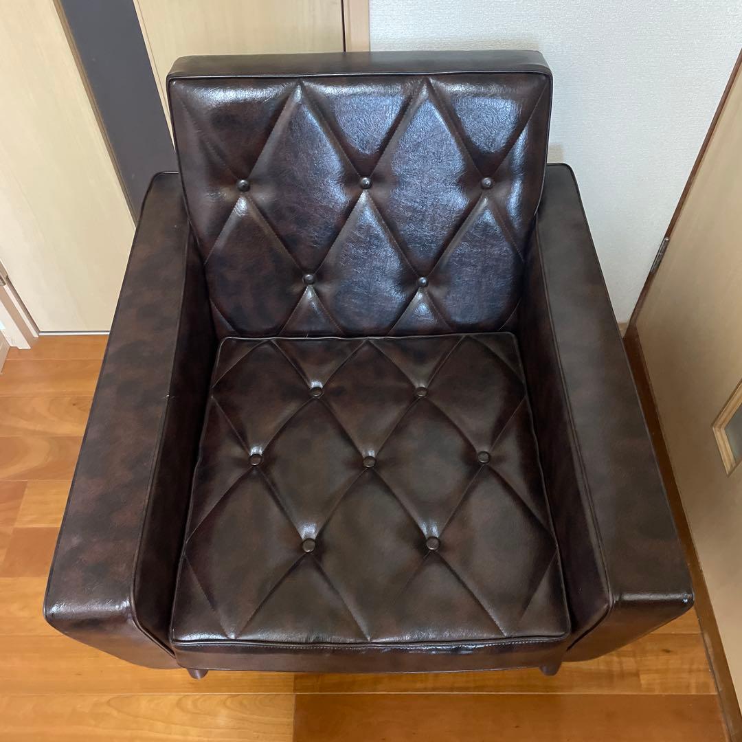 カリモク　ロビーチェア　 1人掛け　アームチェア 　ダークブラウン