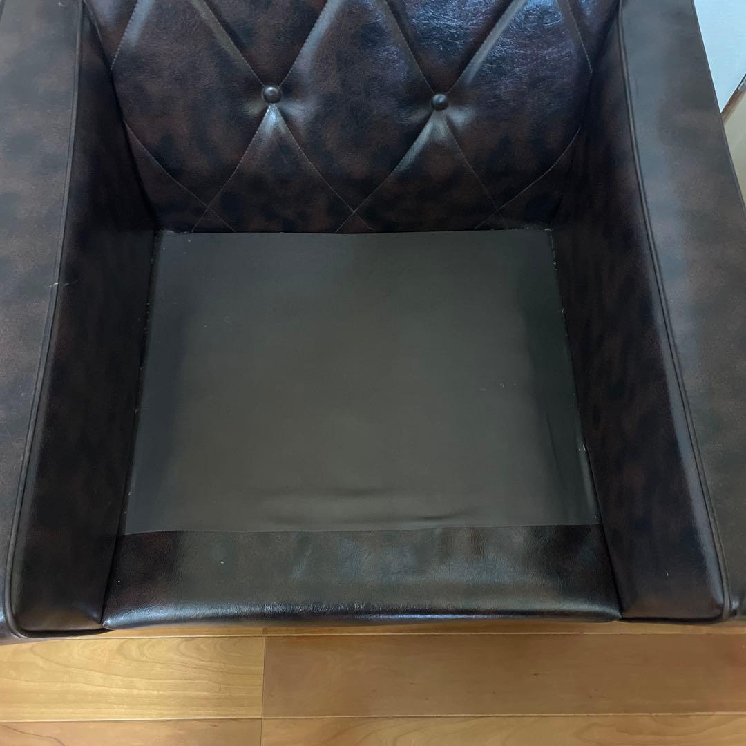 カリモク　ロビーチェア　 1人掛け　アームチェア 　ダークブラウン