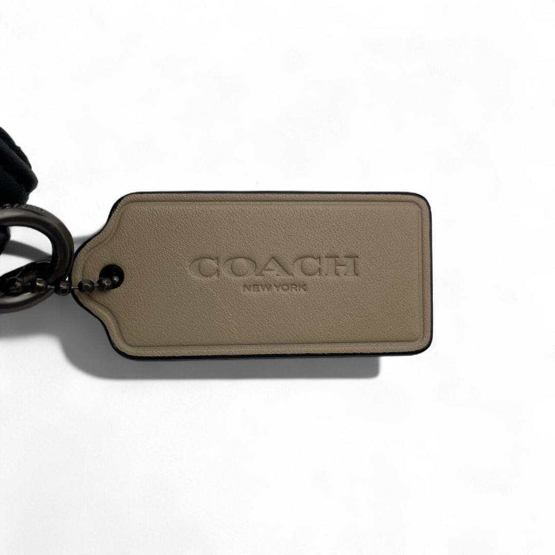 美品 COACH ボディバッグ PVCレザー ホワイト シグネチャー