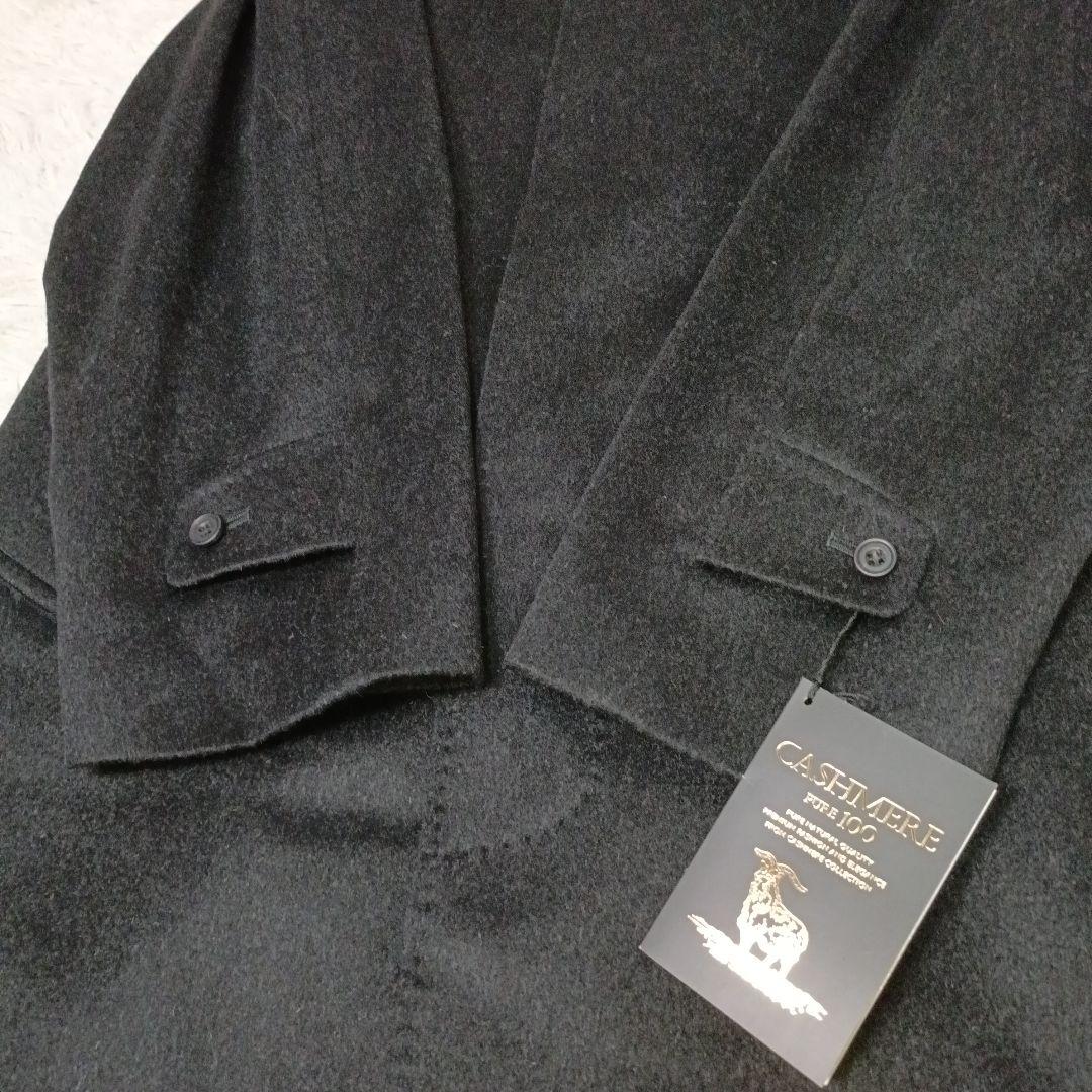 未使用・伊製生地■Henry Forman カシミヤ100% ステンカラーコート