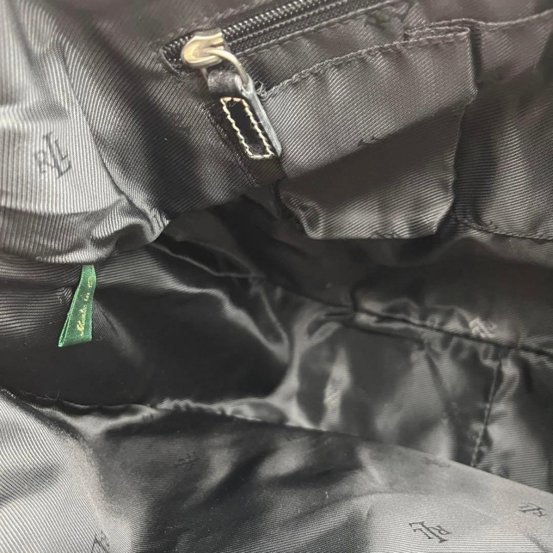 LAUREN RALPH LAUREN ワンショルダーバッグ キャンバス レザー