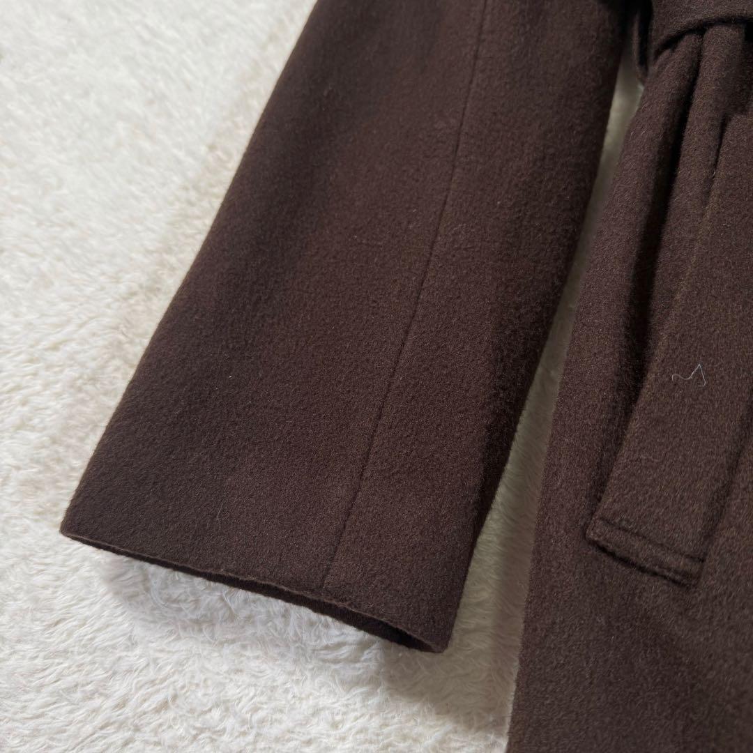 アプワイザーリッシェ　ウールケープトレンチコート　ブラウン　ロング　定価5.3万