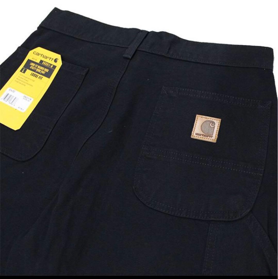 カーハート　B11ペインターパンツ ダックワークパンツ　W32 ブラック　ovy