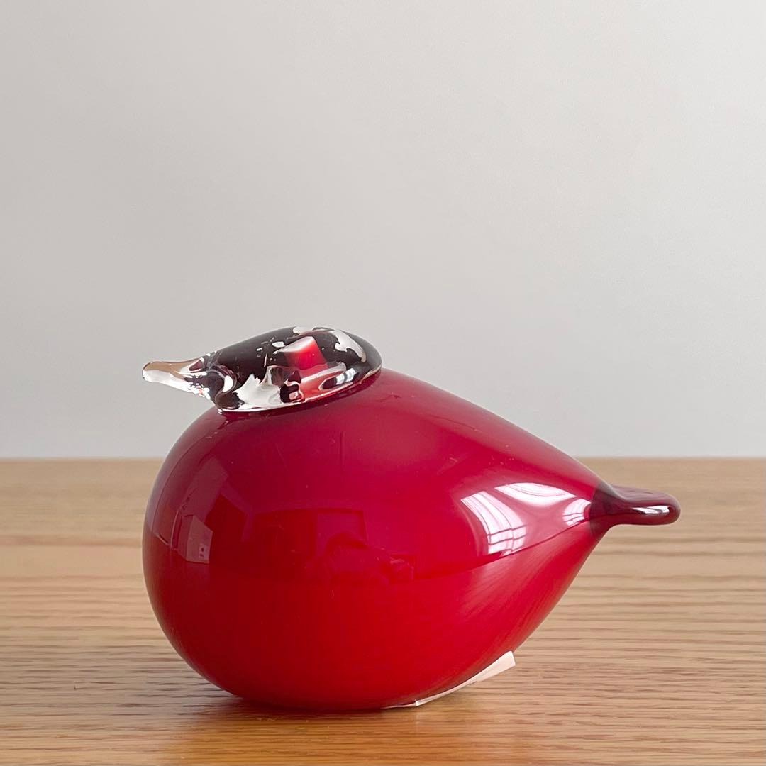 オイバ・トイッカ パフボール クランベリー レッド ガラスオブジェ イッタラ