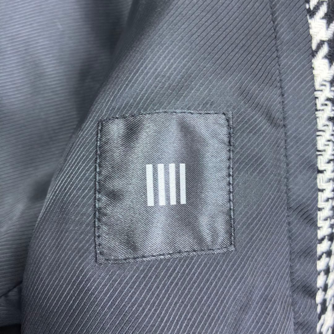 美品　スーツセレクト　ツイード　グレンチェック　チェスターコート　マキシ丈　LL