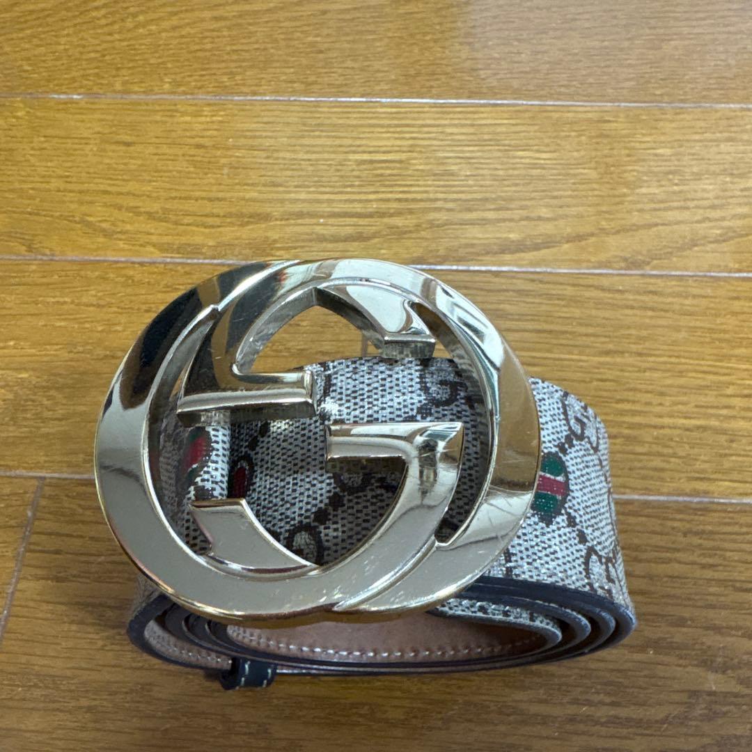 GUCCI ベルト　インターロッキングG ハート 85・34