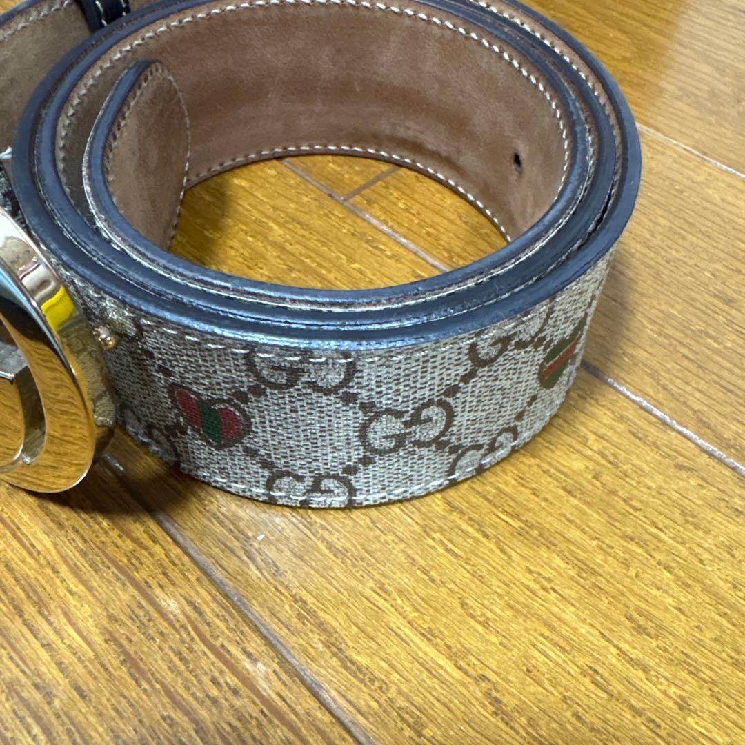 GUCCI ベルト　インターロッキングG ハート 85・34