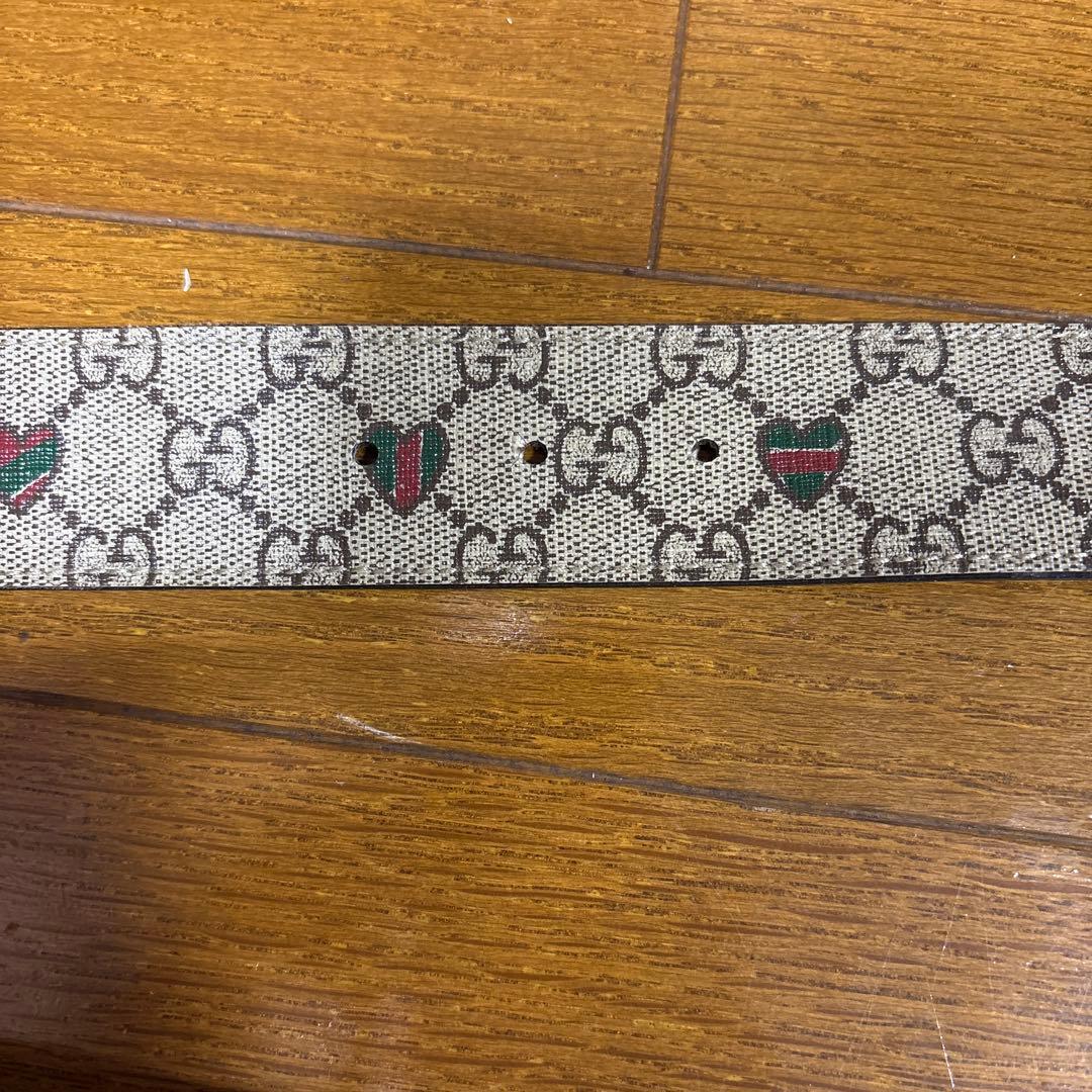 GUCCI ベルト　インターロッキングG ハート 85・34