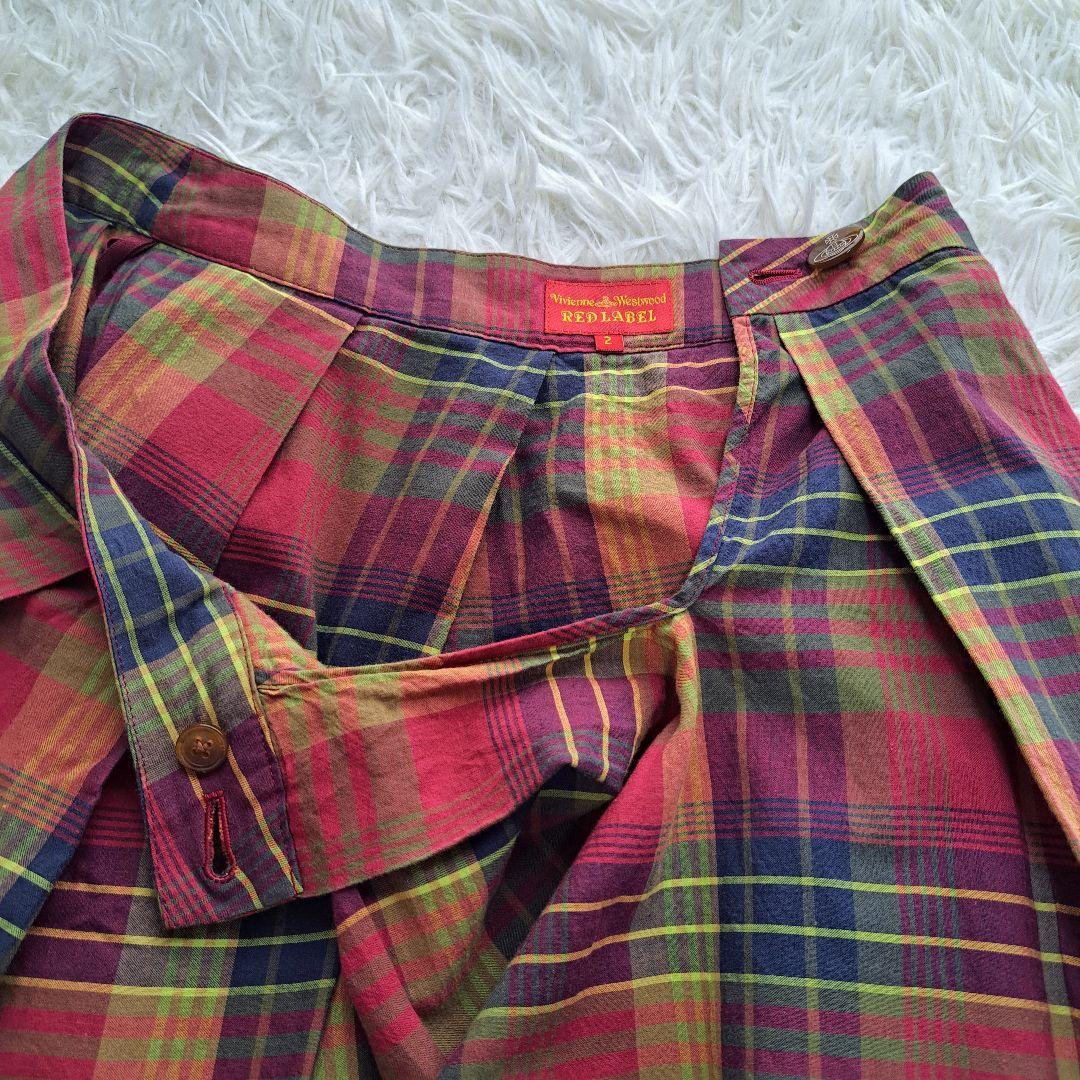 【Vivienne Westwood】タータンチェック　フレア　ミニスカート