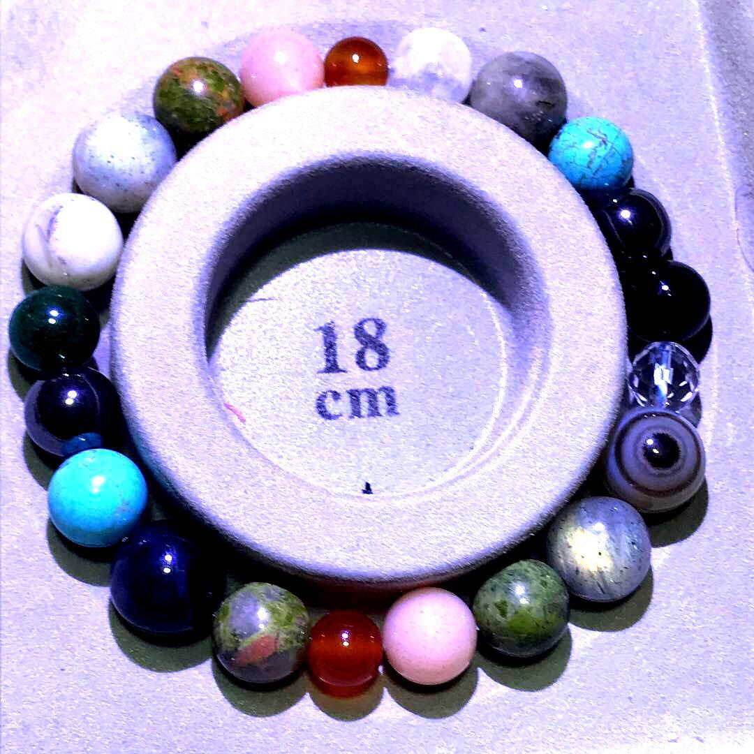 特殊ブレスレット(トレジャーハンター)天然石　心　癒し　精神守護　お守り