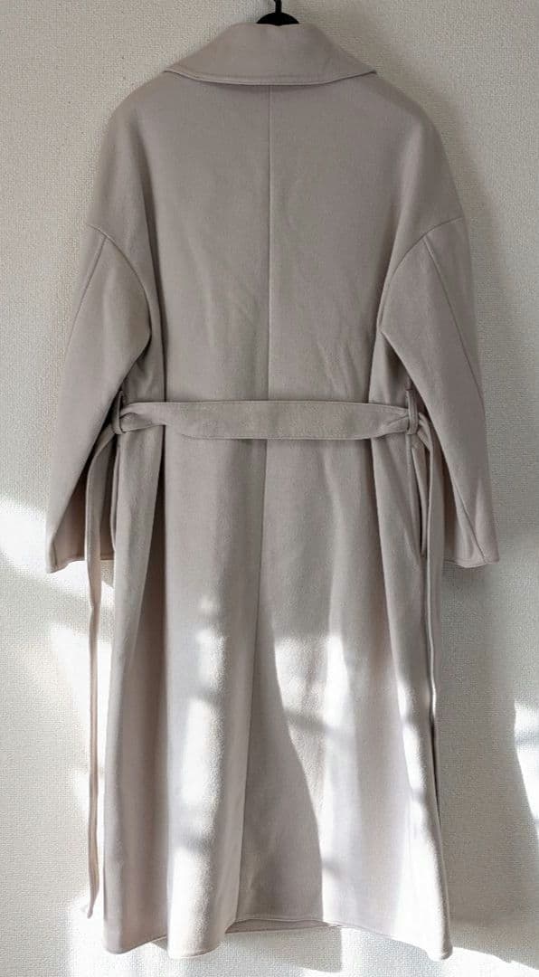PLST ✨新品タグ付き　ウールブレンド　リバーコート　ロング　ベージュ　S