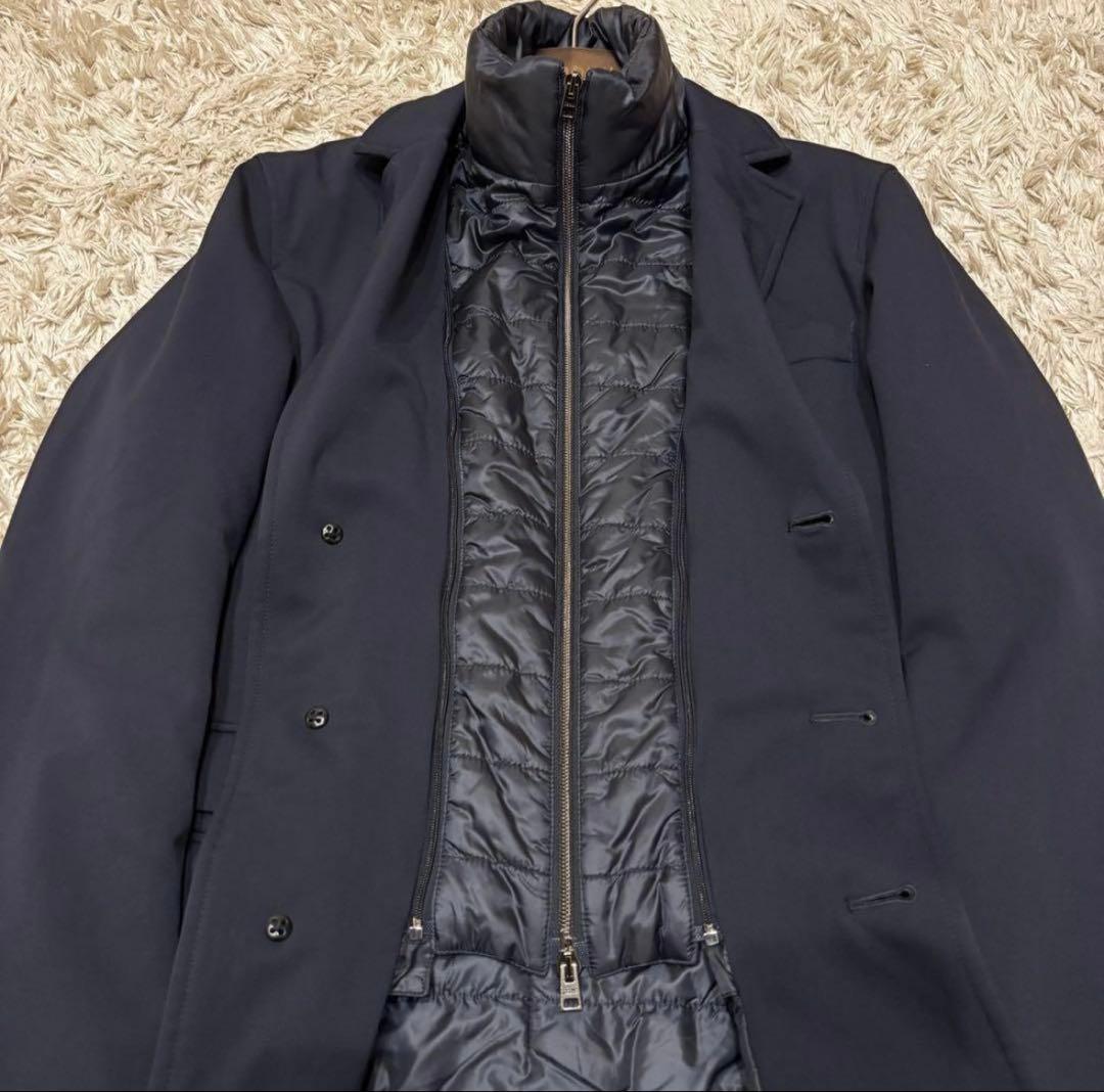 ヘルノ hernoネイビー チェスターコート