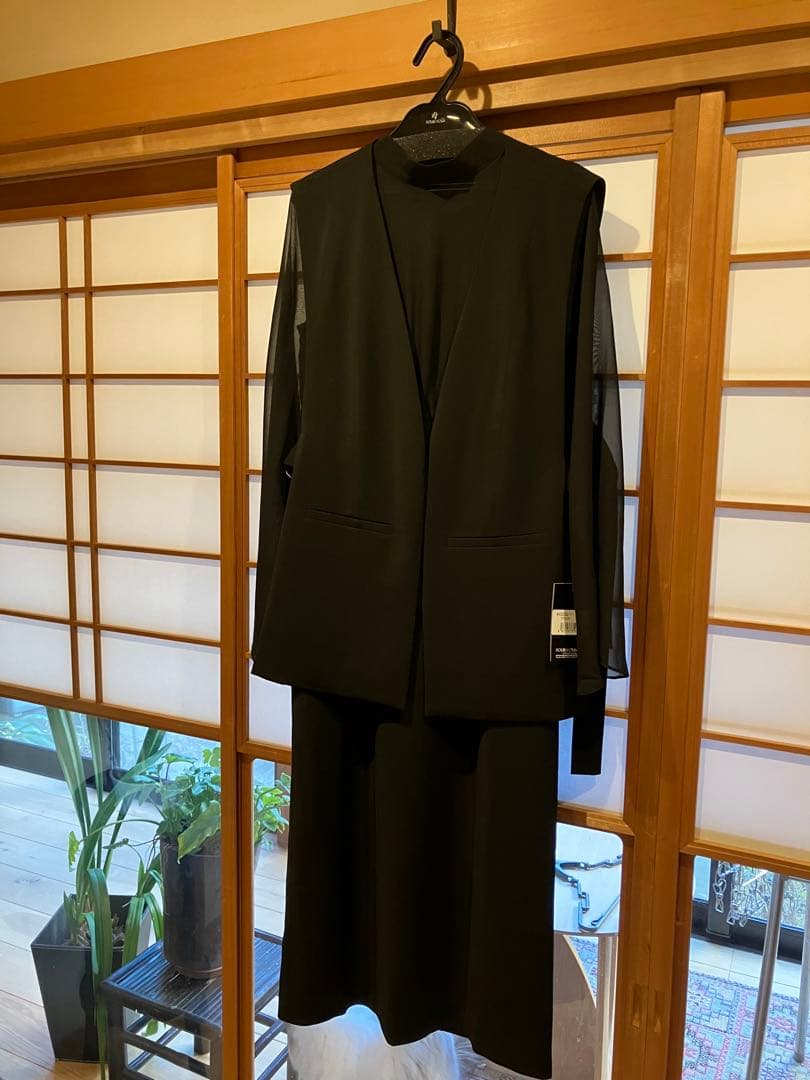 断捨離中さく子　オケージョンドレス　ワンピース　ブラック　M