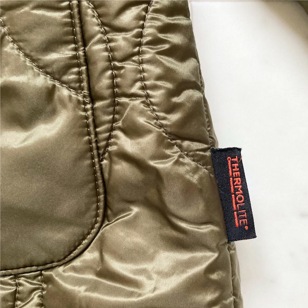 美品　ウィムガゼット　キルトジャケット付きモッズコート　カーキ