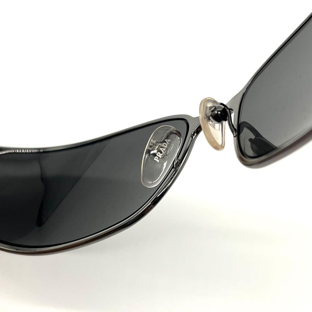 廃盤】PRADAプラダ サングラス SPR53F 浜田省吾 黒色 イタリア製