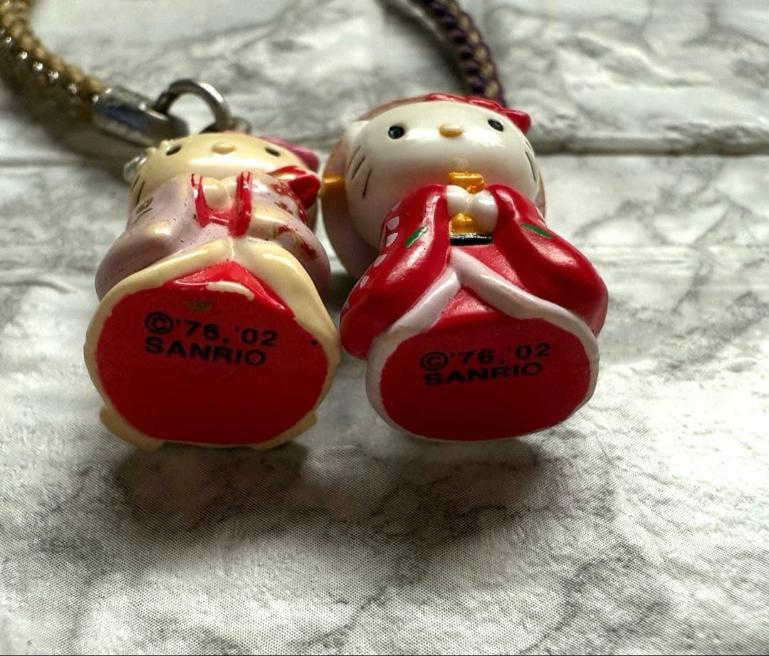 ご当地ストラップ ハローキティ 銀座カンカン娘 岩手 福島 新潟 その他