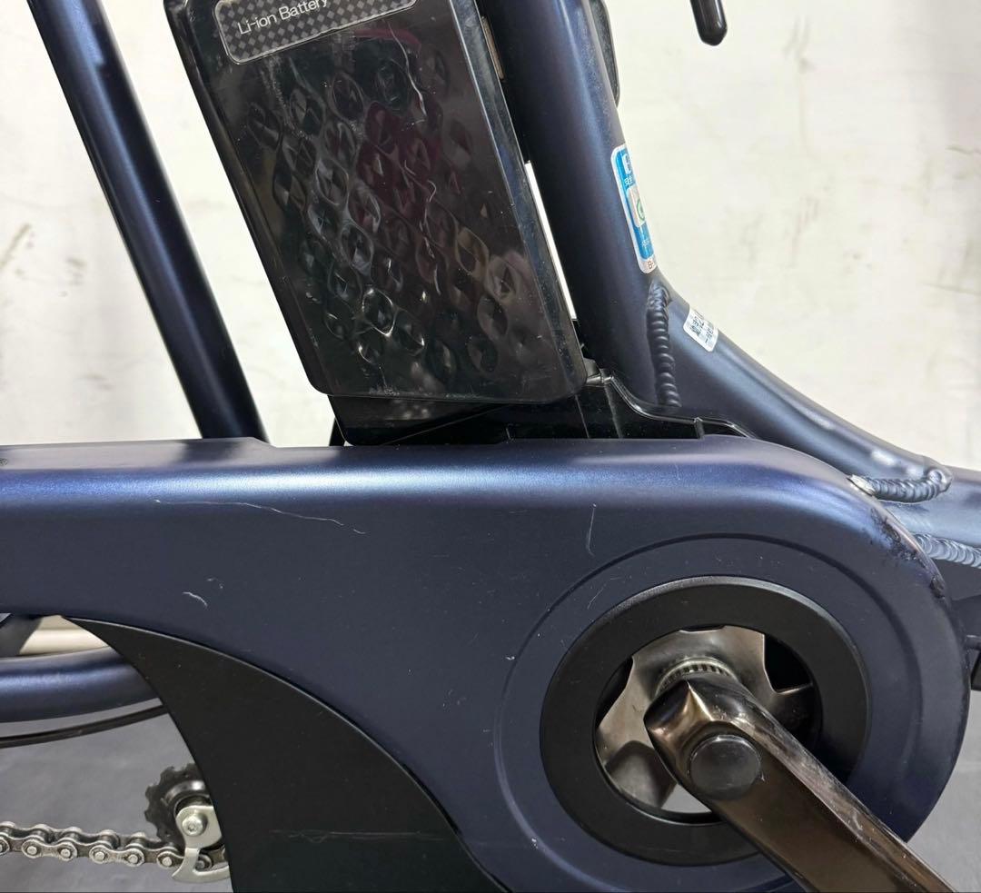 1年保証 送料無料　新型　パナソニック　ギュット　大容量　紺　電動アシスト自転車