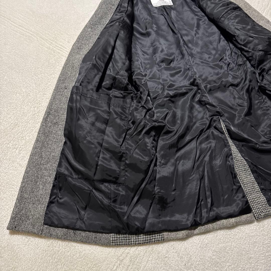 希少極美品 ビューティアンドユース ハリスツイード チェスターコート L 羊毛
