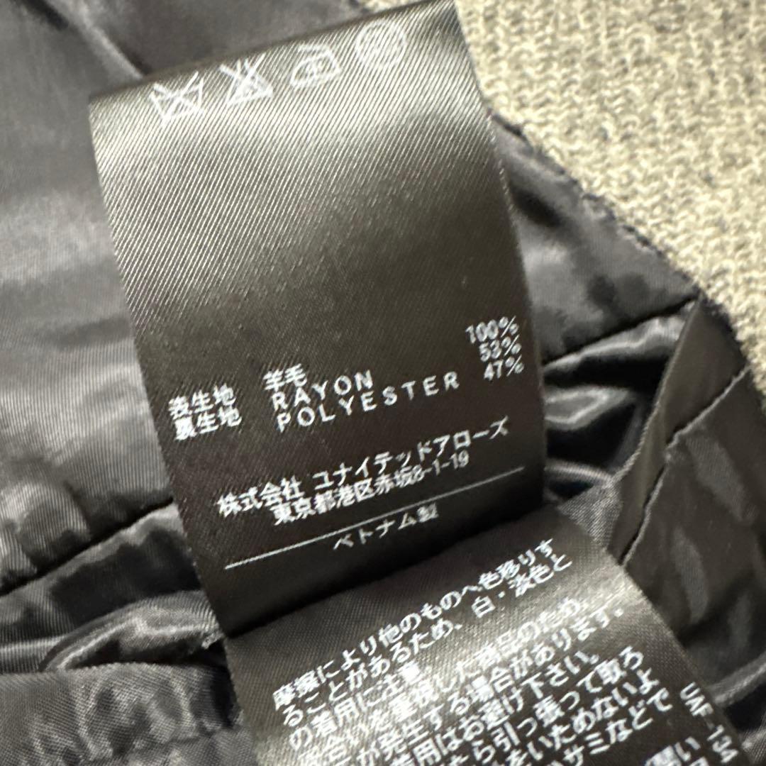 希少極美品 ビューティアンドユース ハリスツイード チェスターコート L 羊毛