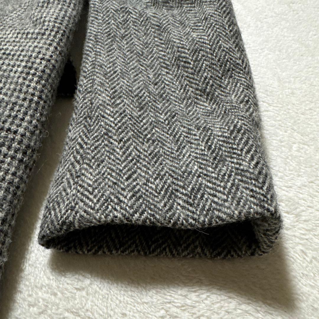 希少極美品 ビューティアンドユース ハリスツイード チェスターコート L 羊毛