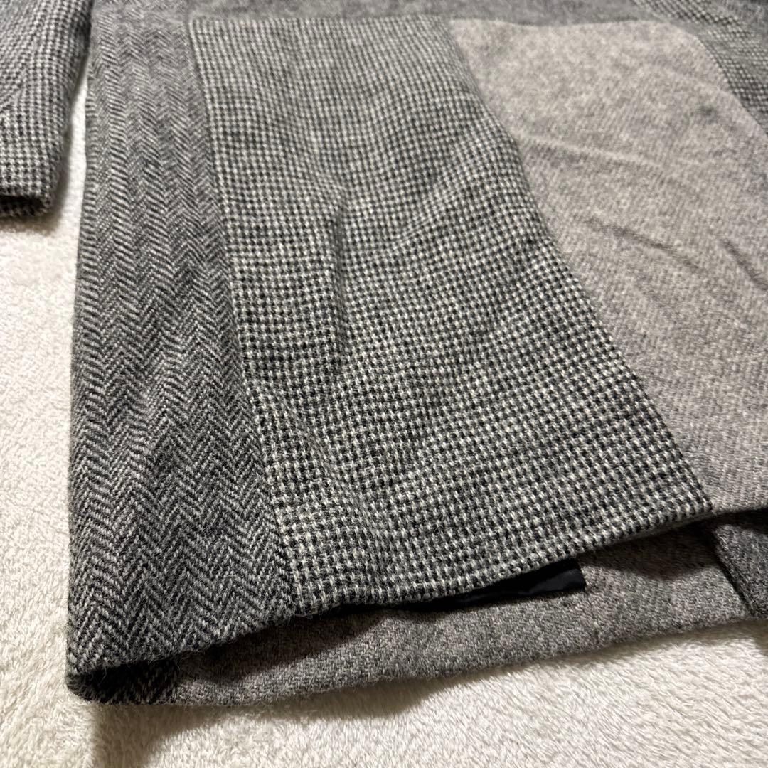 希少極美品 ビューティアンドユース ハリスツイード チェスターコート L 羊毛