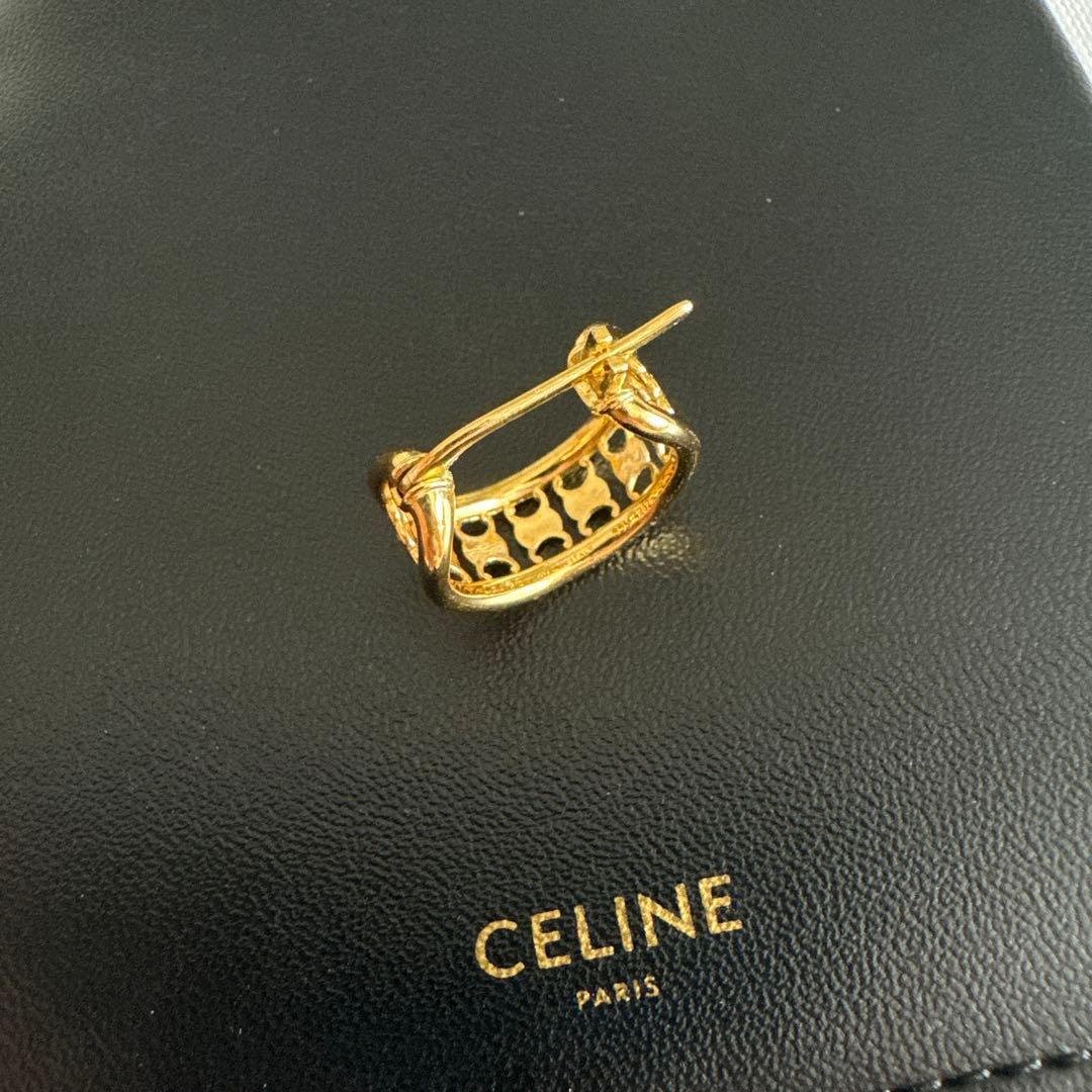 CELINE セリーヌ トリオンフ マルチフープ ピアス　片耳　レザーケース付