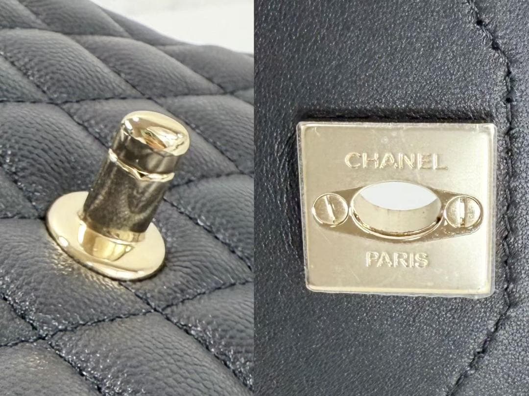 未使用/着画追加CHANEL/シャネル/キャビア/黒/ ウエストバッグ/ポーチ/