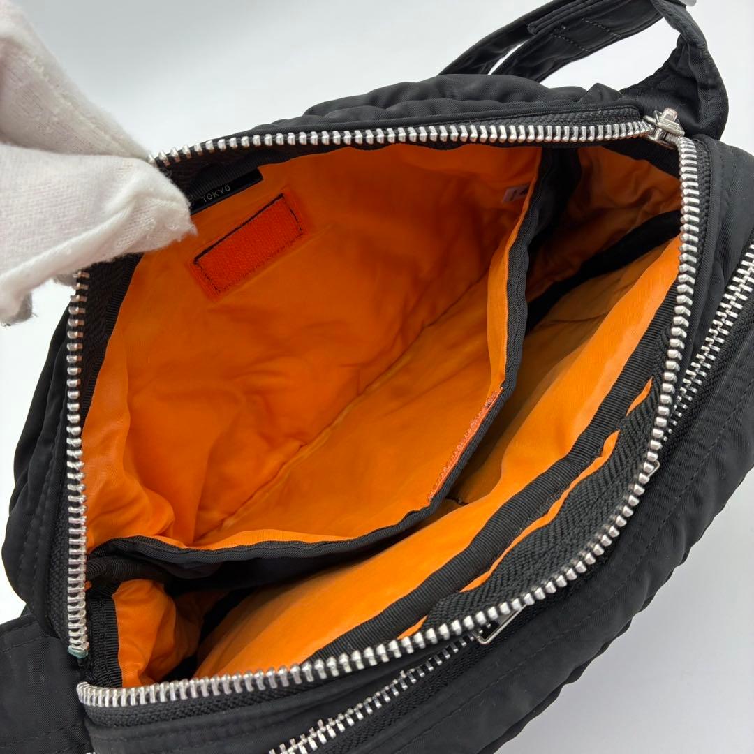 ポーター タンカー ショルダーバッグ S ブラック ナイロン 2層 多機能