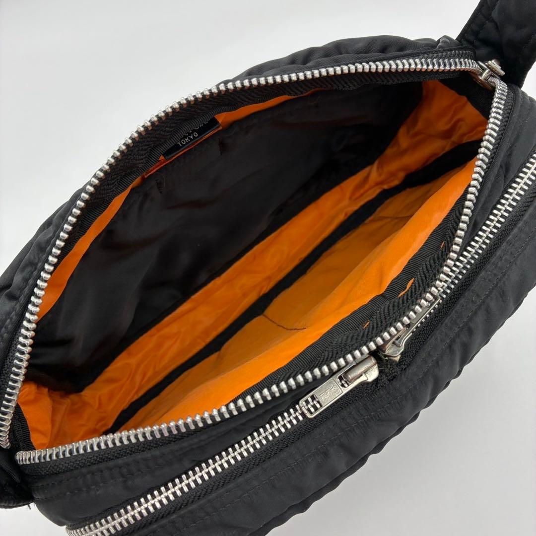 ポーター タンカー ショルダーバッグ S ブラック ナイロン 2層 多機能