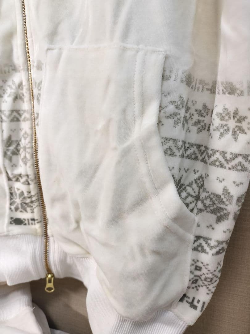 訳有【新品未使用品】24karats ベロアジャージセットアップ EXILE 白