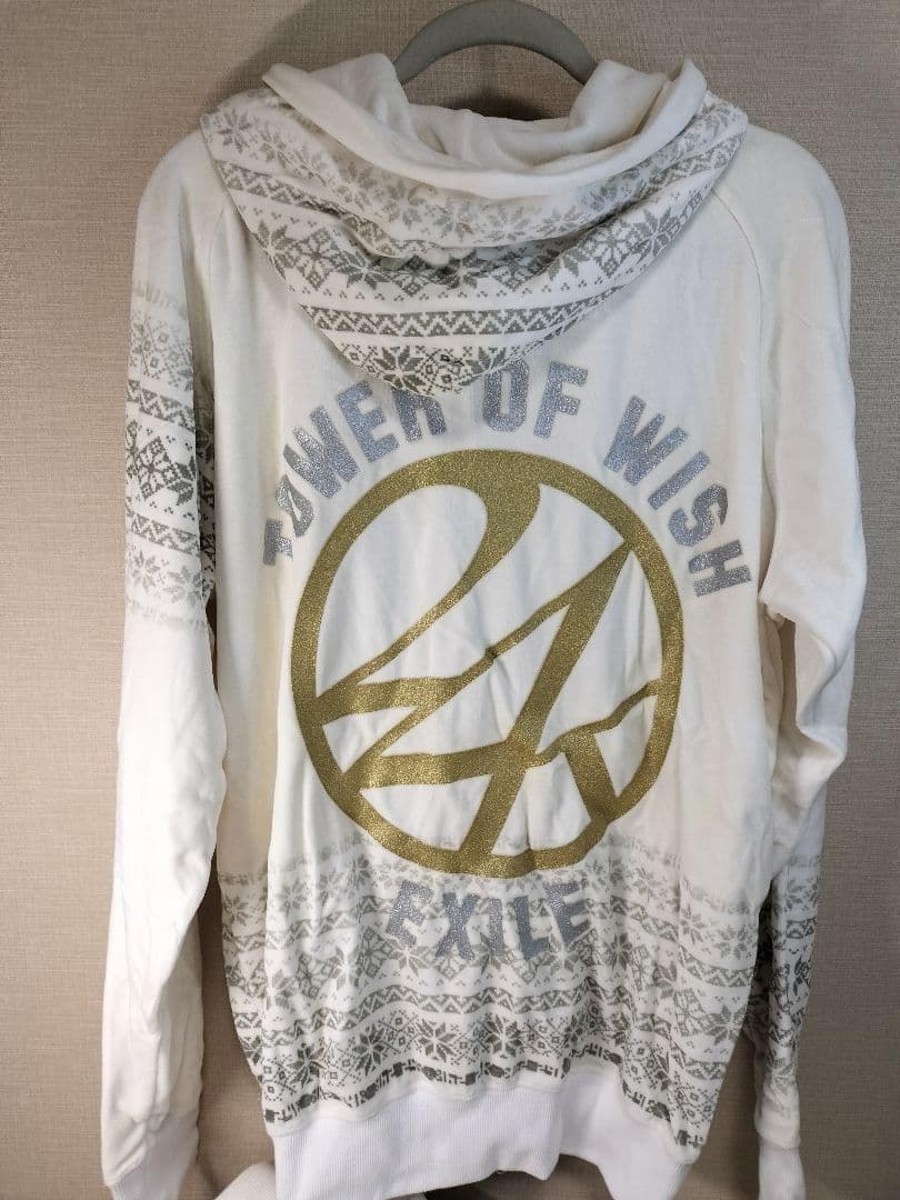 訳有【新品未使用品】24karats ベロアジャージセットアップ EXILE 白