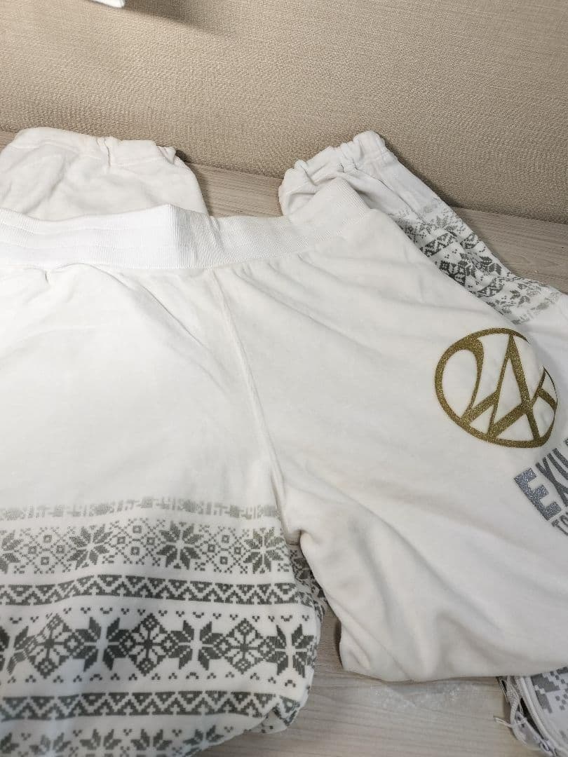 訳有【新品未使用品】24karats ベロアジャージセットアップ EXILE 白