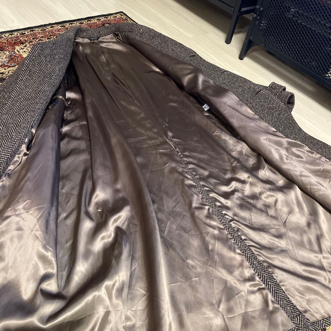 ヴィンテージ 60's ヘリンボーンロングコート made in USA