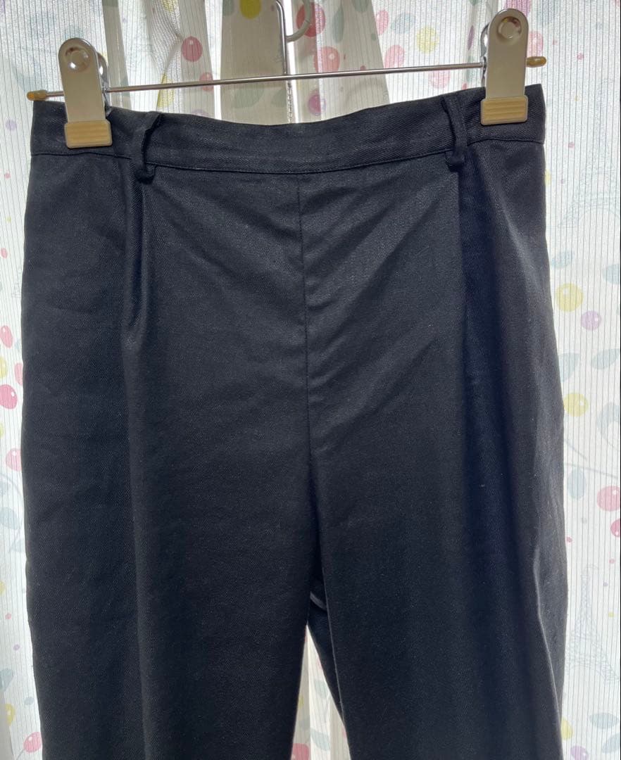 wafu ワフ 【リネンパンツ】麗しのサブリナパンツ 伸縮リネンソロテックス