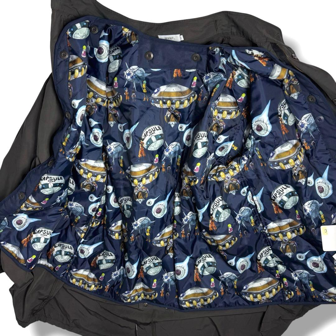 graniph｜未使用タグ付き完売商品ドラゴンボールコラボモッズコートSフリーザ