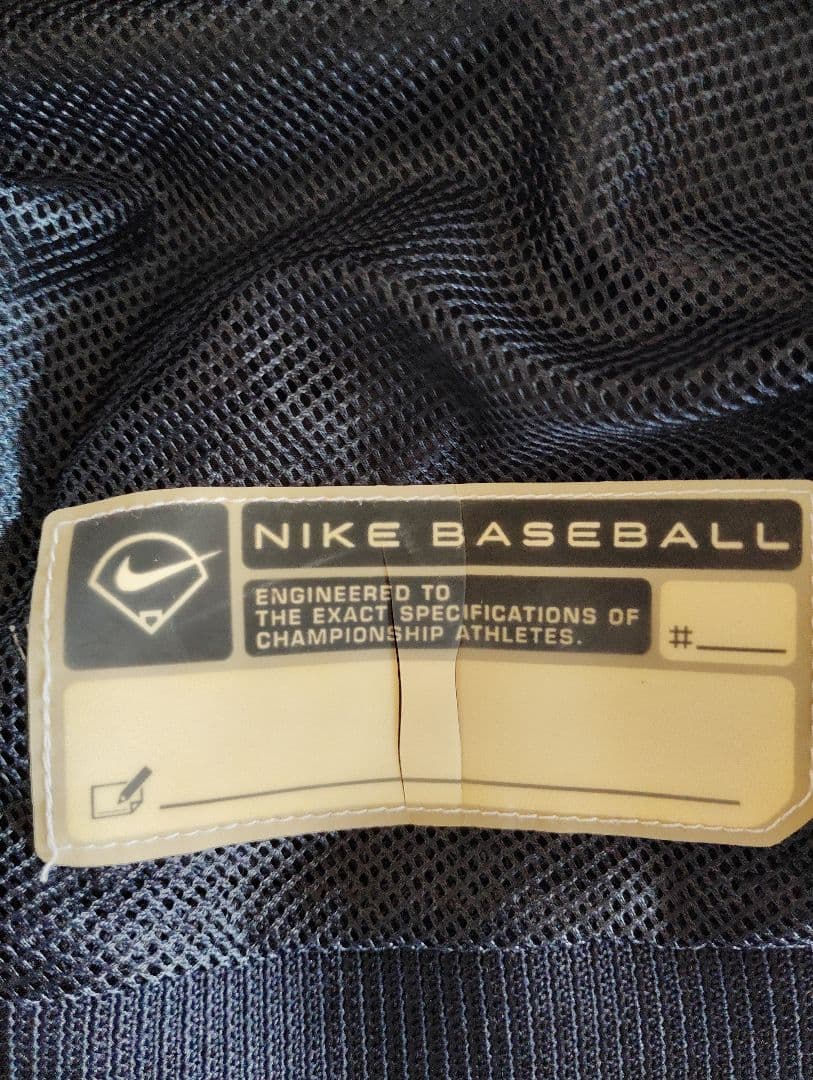 激レア 未使用 NIKE 野球 プルオーバー 刺繍センターロゴ ネイビー M