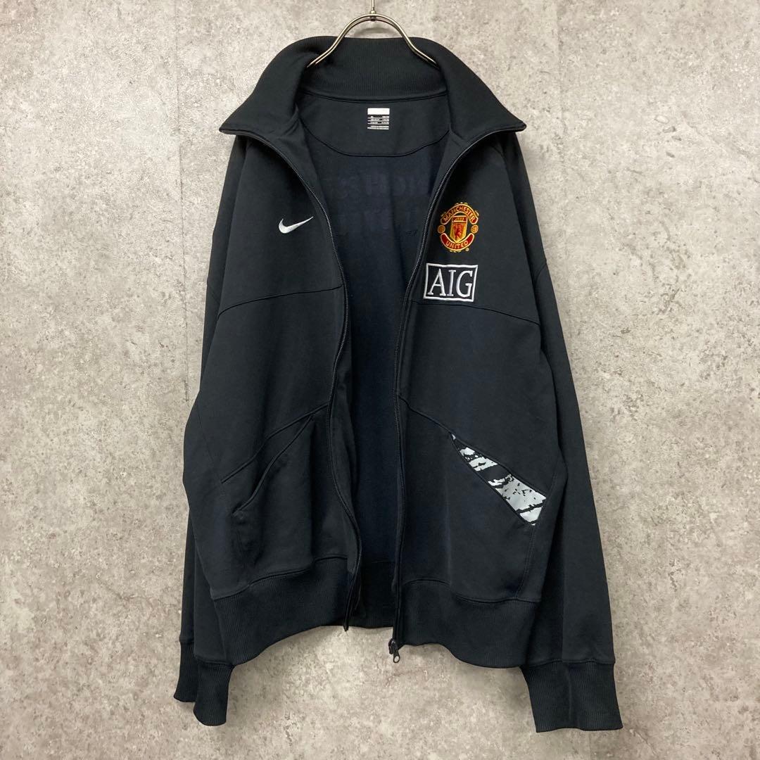 レア《ナイキ》マンチェスターユナイテッド刺繍トラックジャケット ジャージ/XL